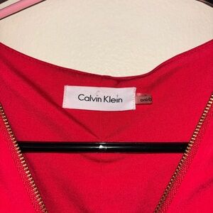 Calvin Klein red maxi dress